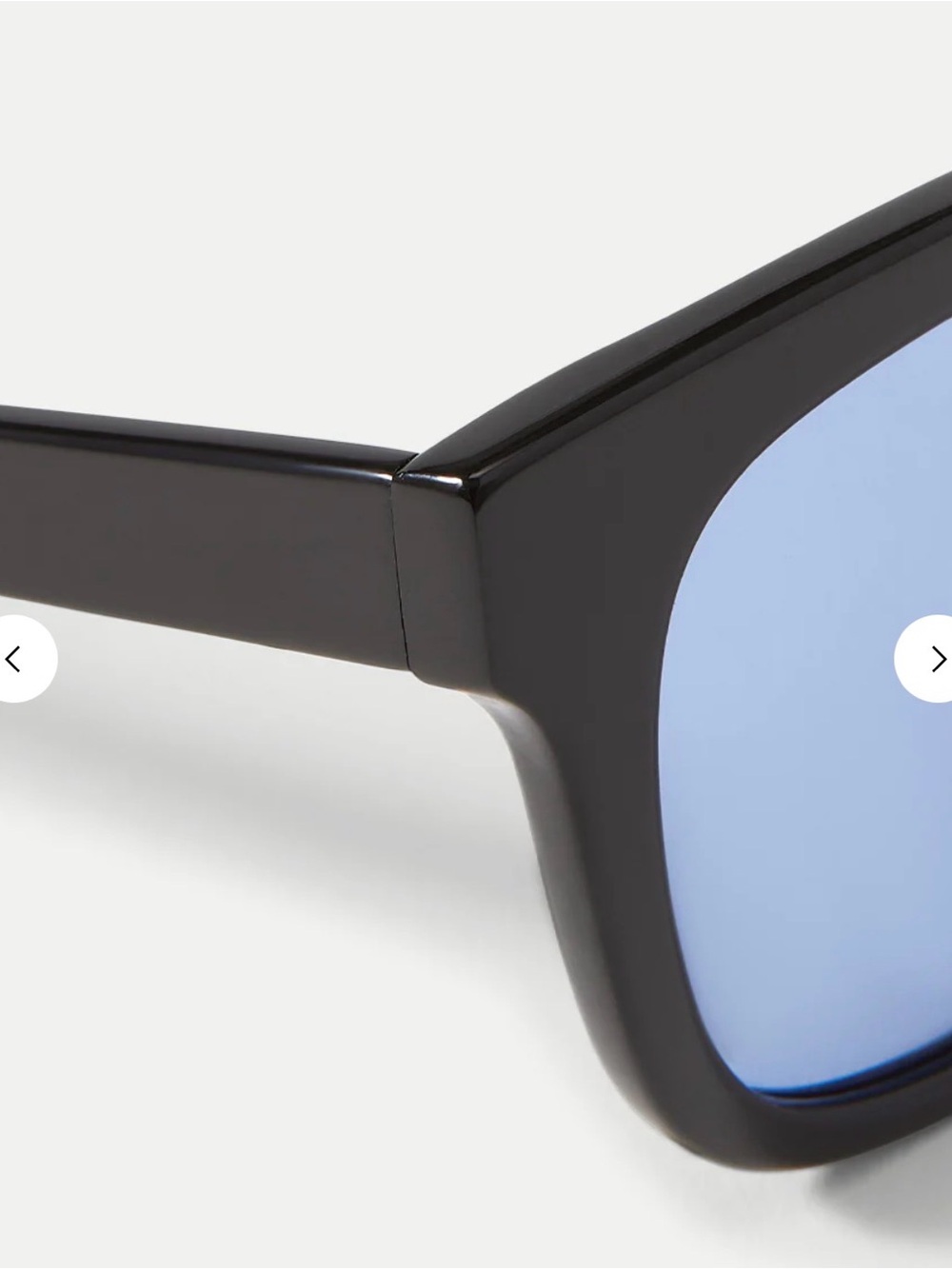Veronica Beard NWT Jane Sunglasses Black Frames Blue Lenses Selima Optique $298 - Picture 6 of 6
